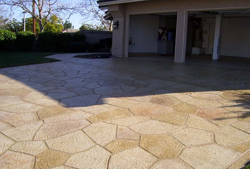concrete overlay stamped